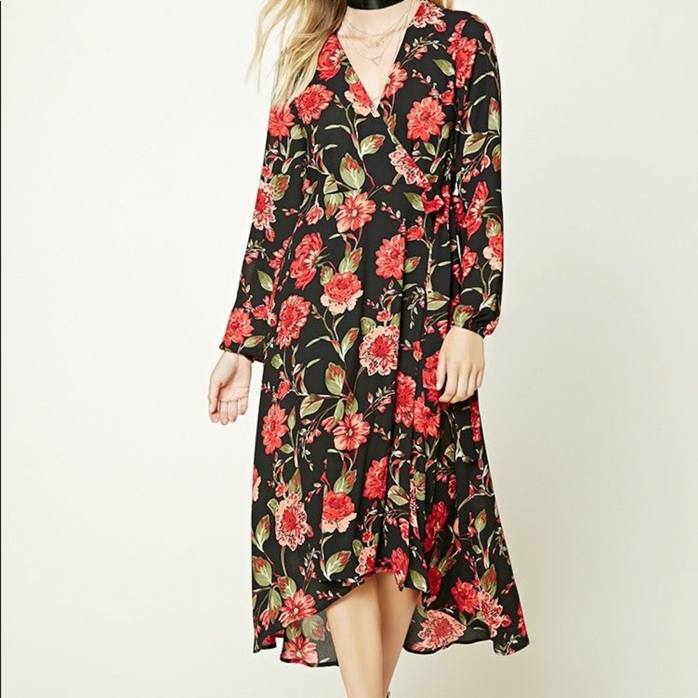 Floral Wrap Dress